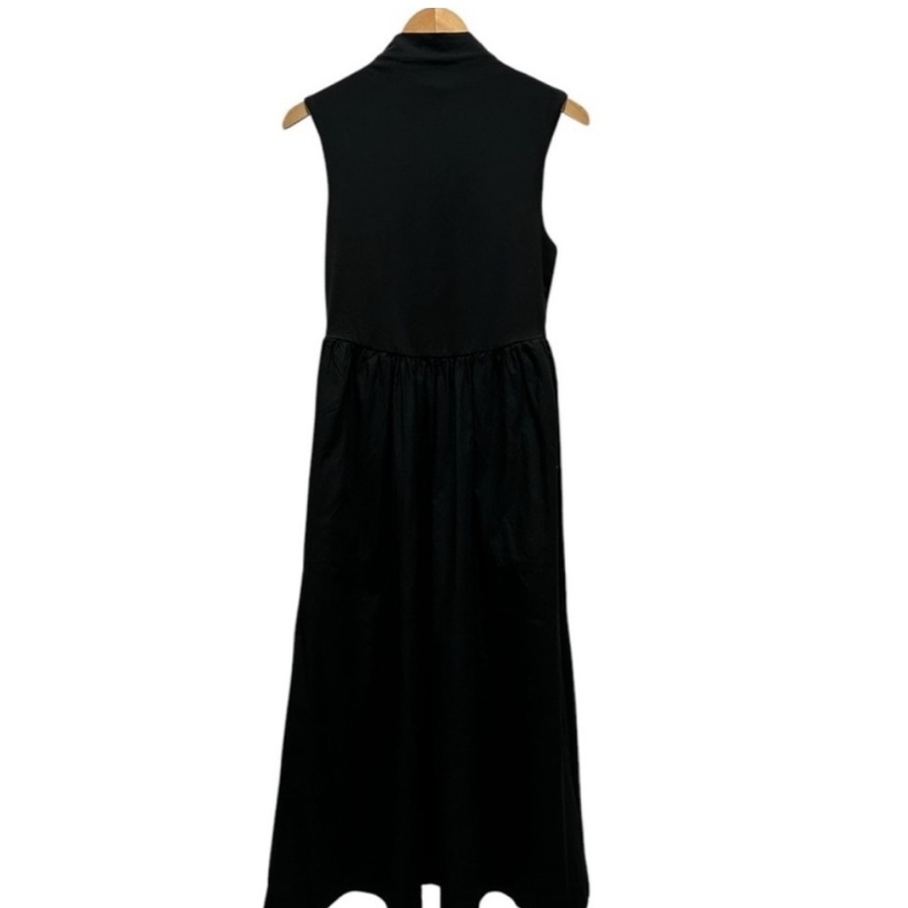 J. Crew Classic Black Sleeveless Midi Dress - Picture 3 of 7